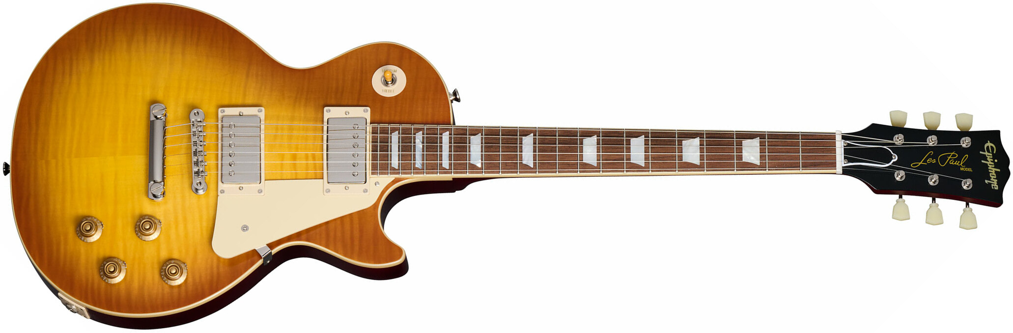 Epiphone 1959 Les Paul Standard Inspired By 2h Gibson Ht Lau - Vos Iced Tea Burst - Single cut electric guitar - Main picture