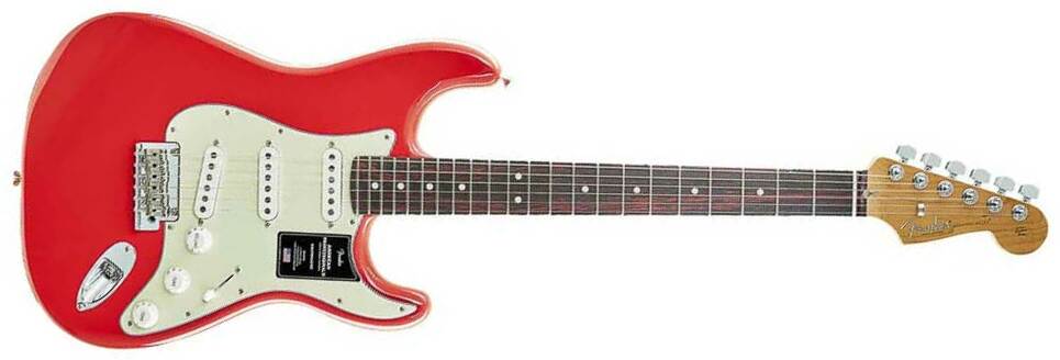Fender Strat American Professional Ii Ltd 3s Usa Rw - Fiesta Red - Str shape electric guitar - Main picture