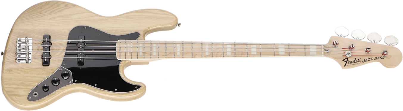 Fender Traditional Ii 70s Jap 2s Trem Mn - Natural - Solid body electric bass - Main picture