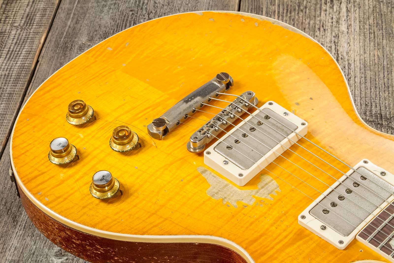 Gibson Custom Shop Kirk Hammett Les Paul Standard Greeny 2h Ht Rw #933631 - Murphy Lab Aged Greeny Burst - Single cut electric guitar - Variation 5