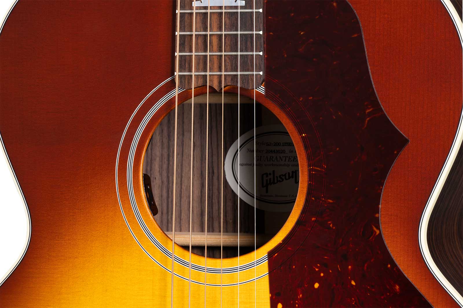 Gibson Sj-200 Studio Rosewood Modern 2024 Jumbo Epicea Palissandre Rw - Satin Rosewood Burst - Folk guitar - Variation 3