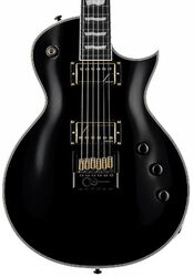 Single cut electric guitar Ltd EC-1000T CTM Evertune - Black satin