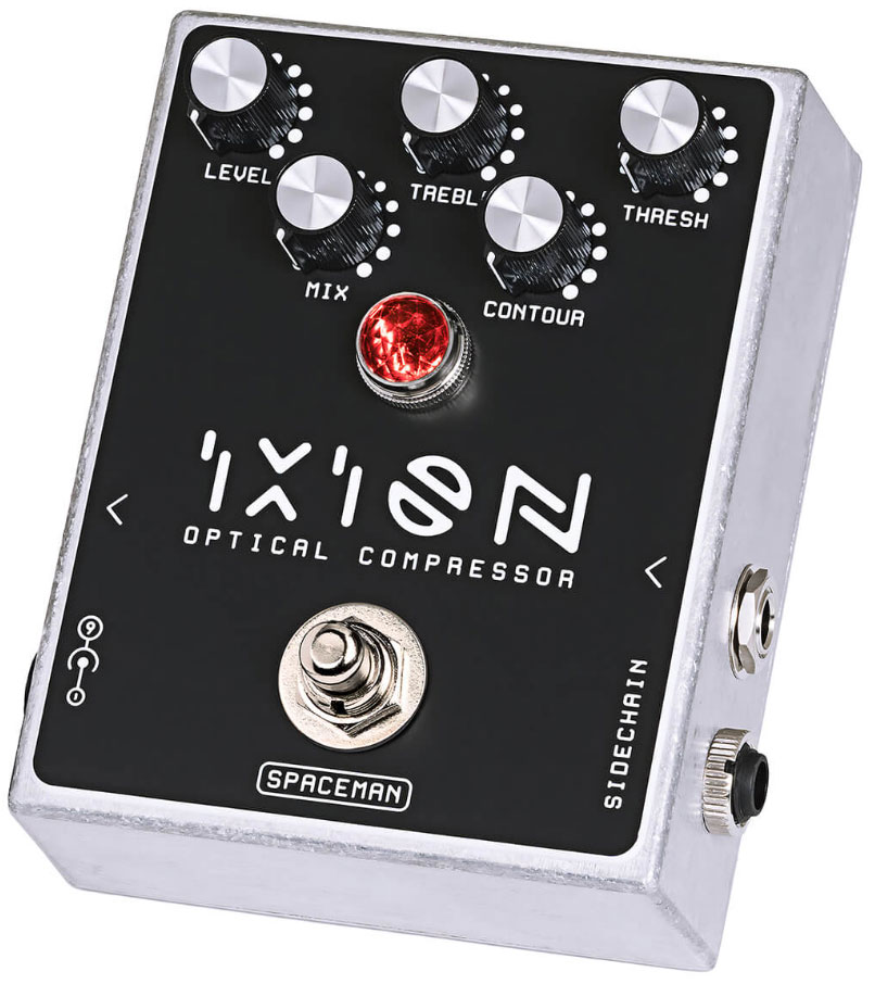 Spaceman Effects Ixion Optical Compressor Silver - Compressor, sustain & noise gate effect pedal - Variation 1