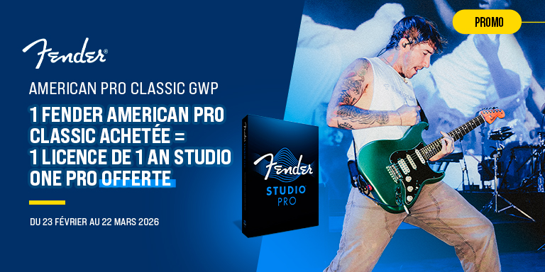 <b><center>FENDER AMERICAN PRO CLASSIC + FREE STUDIO ONE</center></b>