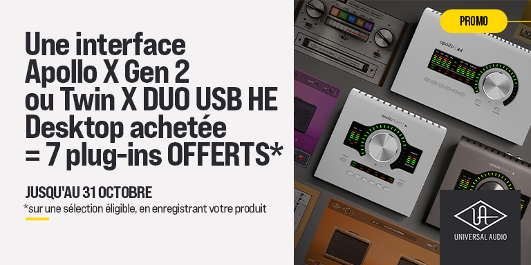 <b><center>UNIVERSAL AUDIO: 7 FREE plug-ins</center></b>