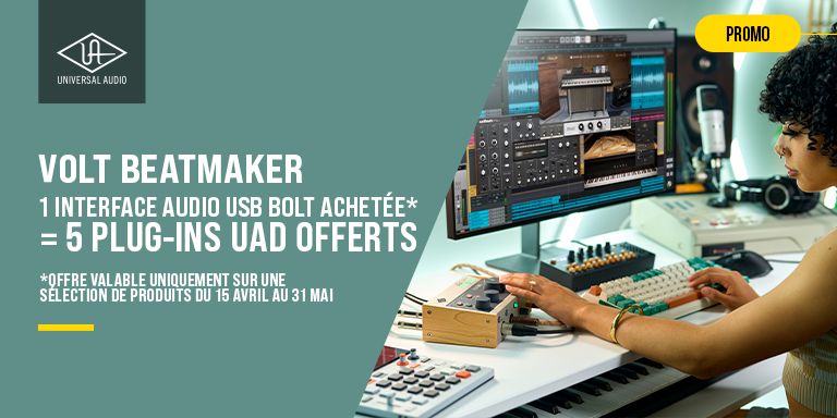 <b><center>VOLT = 5 FREE UAD PLUG-INS</center></b>
