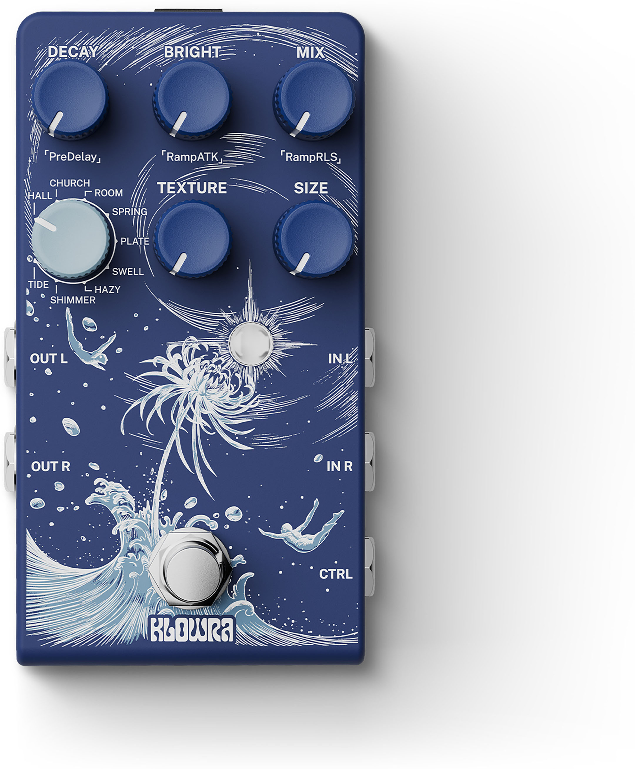Klowra Kbs-01 Limbo Reverb - Reverb, delay & echo effect pedal - Main picture