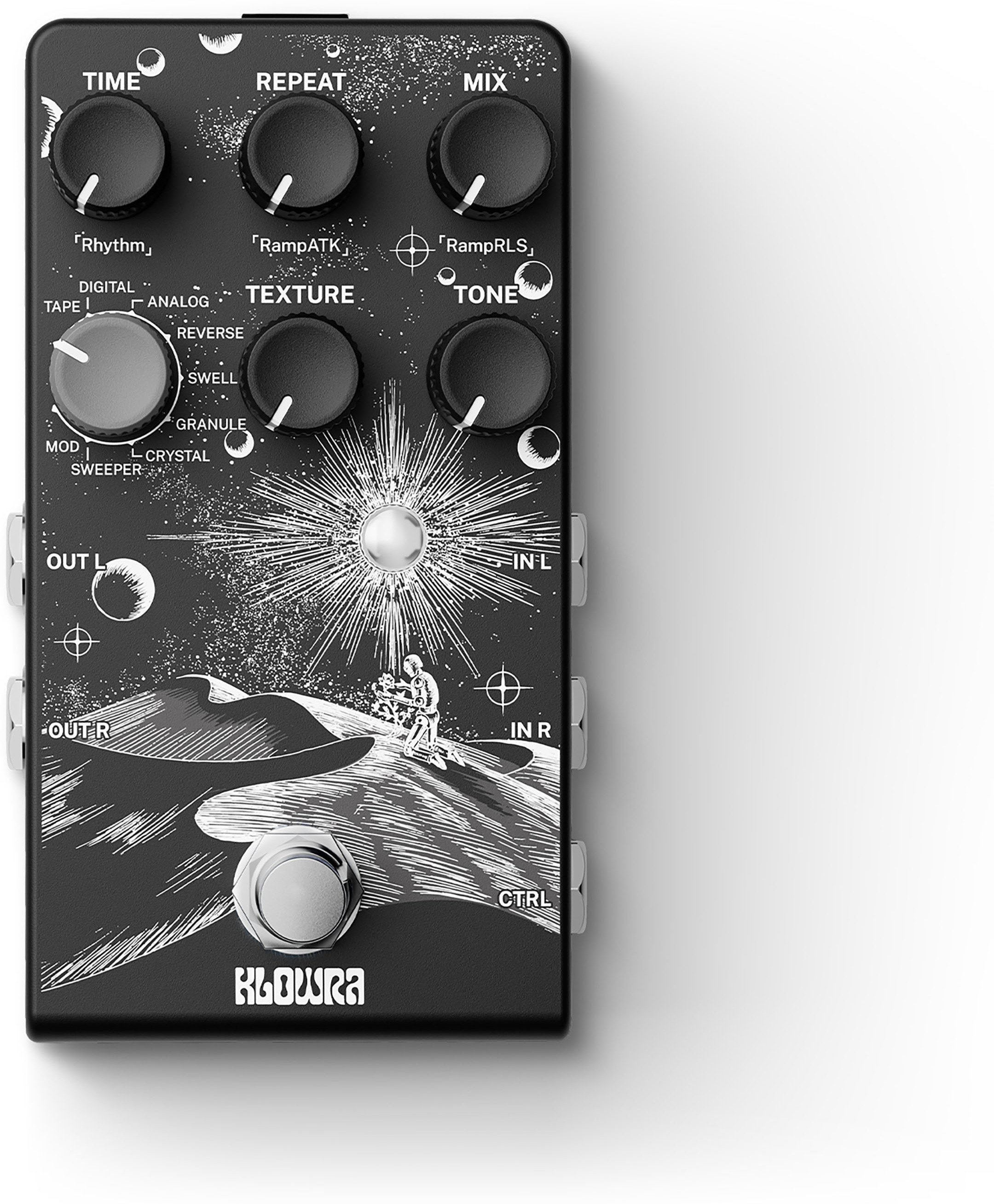 Klowra Kbs-02 Everlast Delay - Reverb, delay & echo effect pedal - Main picture