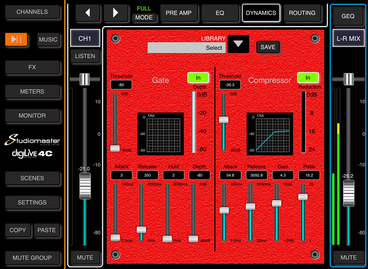 Studiomaster Digilive 4c - Digital mixing desk - Variation 3