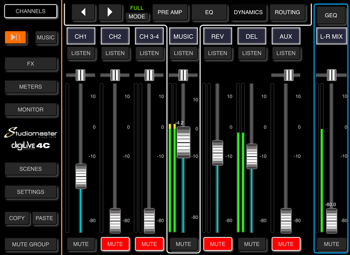 Studiomaster Digilive 4c - Digital mixing desk - Variation 5