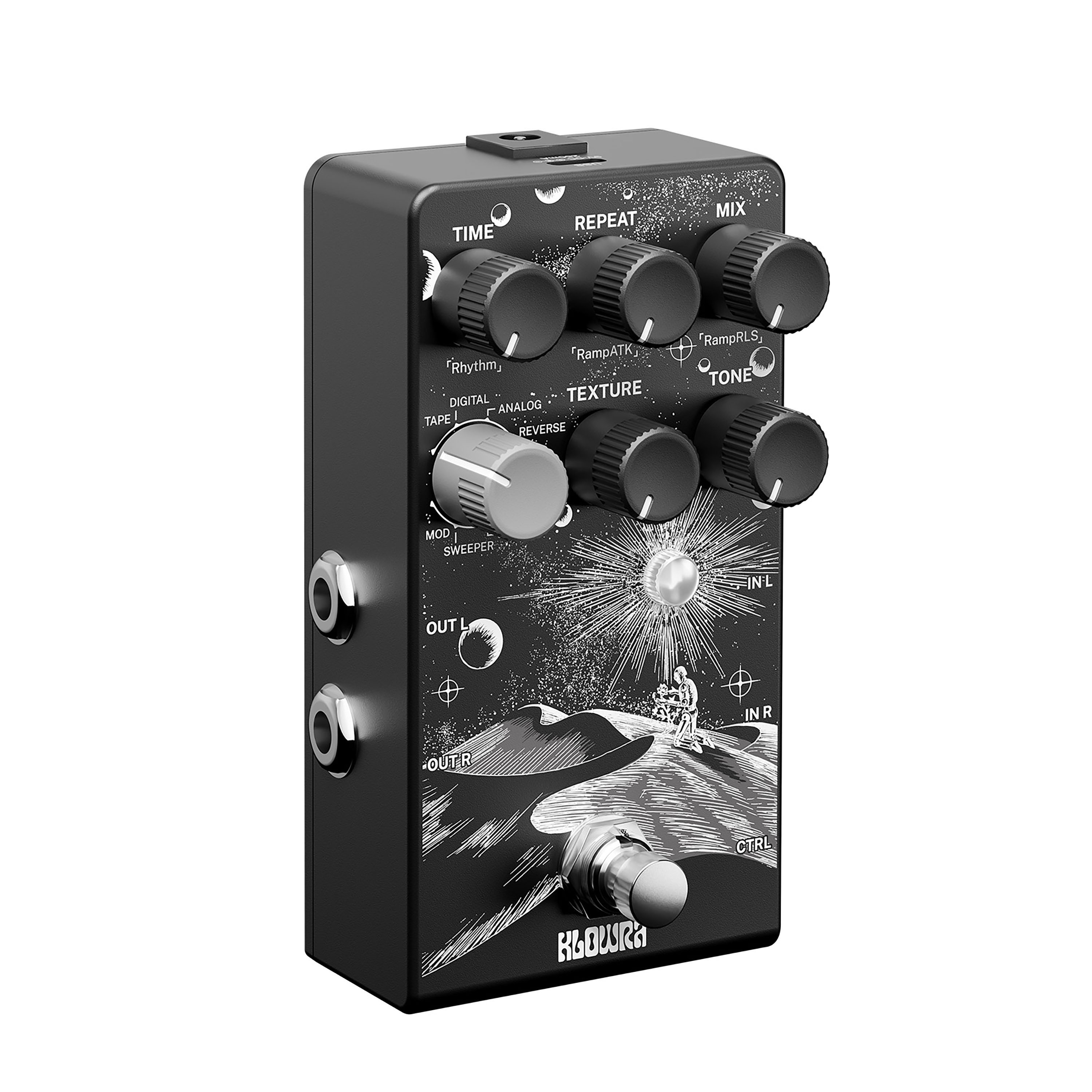 Klowra Kbs-02 Everlast Delay - Reverb, delay & echo effect pedal - Variation 3