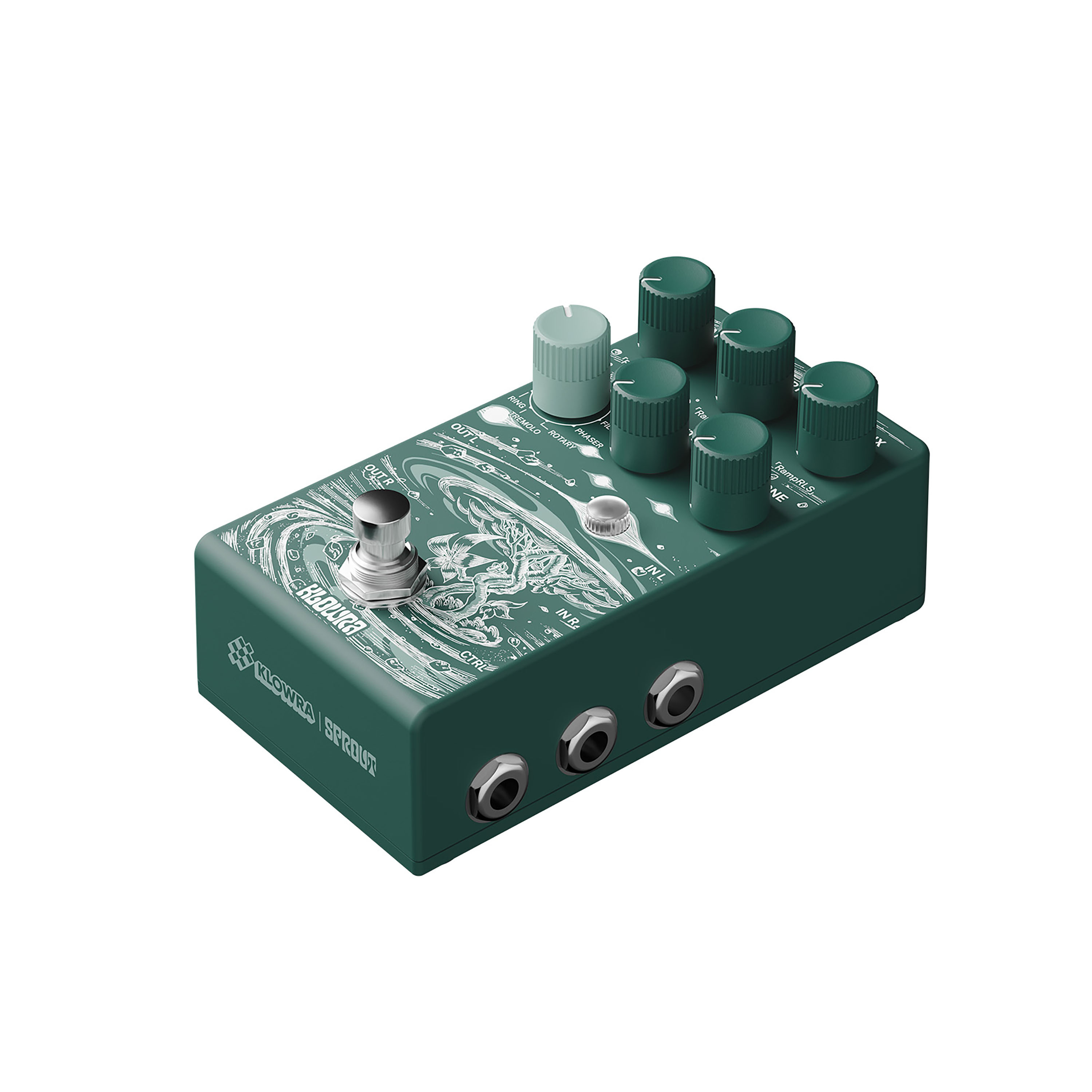 Klowra Kbs-03 Sprout Modulation - Modulation, chorus, flanger, phaser & tremolo effect pedal - Variation 2