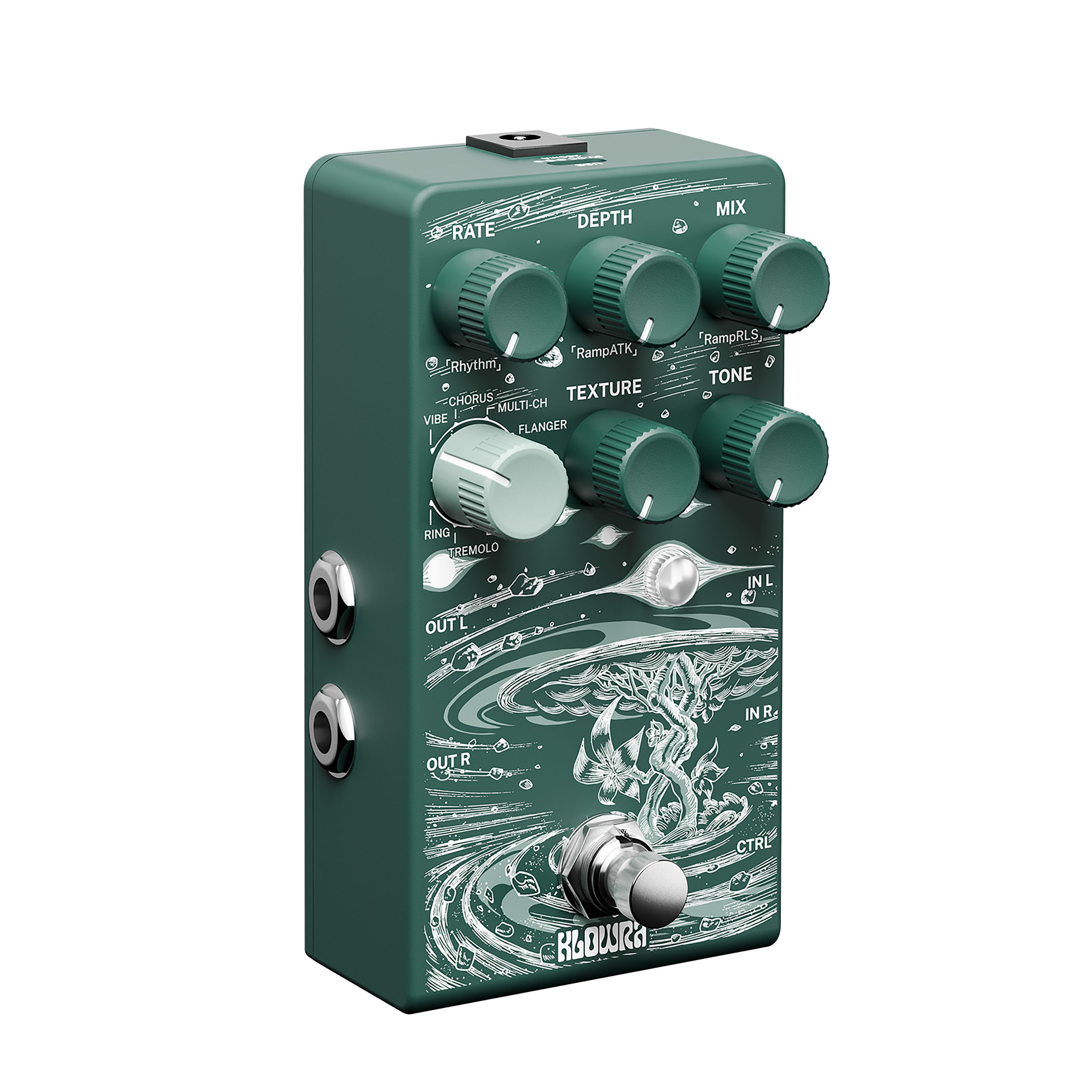 Klowra Kbs-03 Sprout Modulation - Modulation, chorus, flanger, phaser & tremolo effect pedal - Variation 3