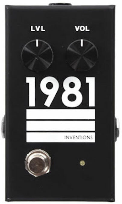 1981 Inventions Lvl Guitar & Bass Preamp/overdrive  Black/white - Overdrive, distortion & fuzz effect pedal - Main picture