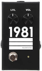 Overdrive, distortion & fuzz effect pedal 1981 inventions LVL Guitar & Bass Preamp/Overdrive - Black/White