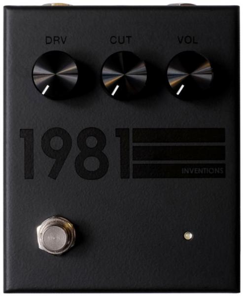 Overdrive, distortion & fuzz effect pedal 1981 inventions DRV no. 3 Preamp/Distortion - Blackout