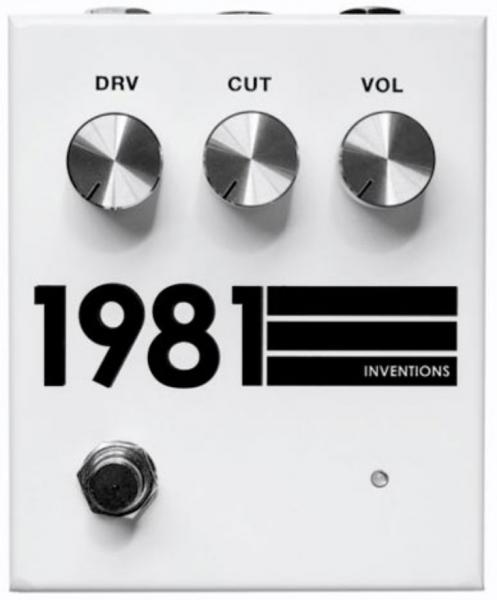Overdrive, distortion & fuzz effect pedal 1981 inventions DRV no. 3 Preamp/Distortion - White