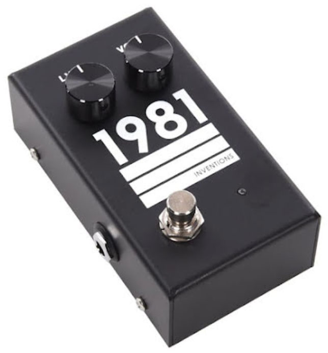 1981 Inventions Lvl Guitar & Bass Preamp/overdrive  Black/white - Overdrive, distortion & fuzz effect pedal - Variation 1