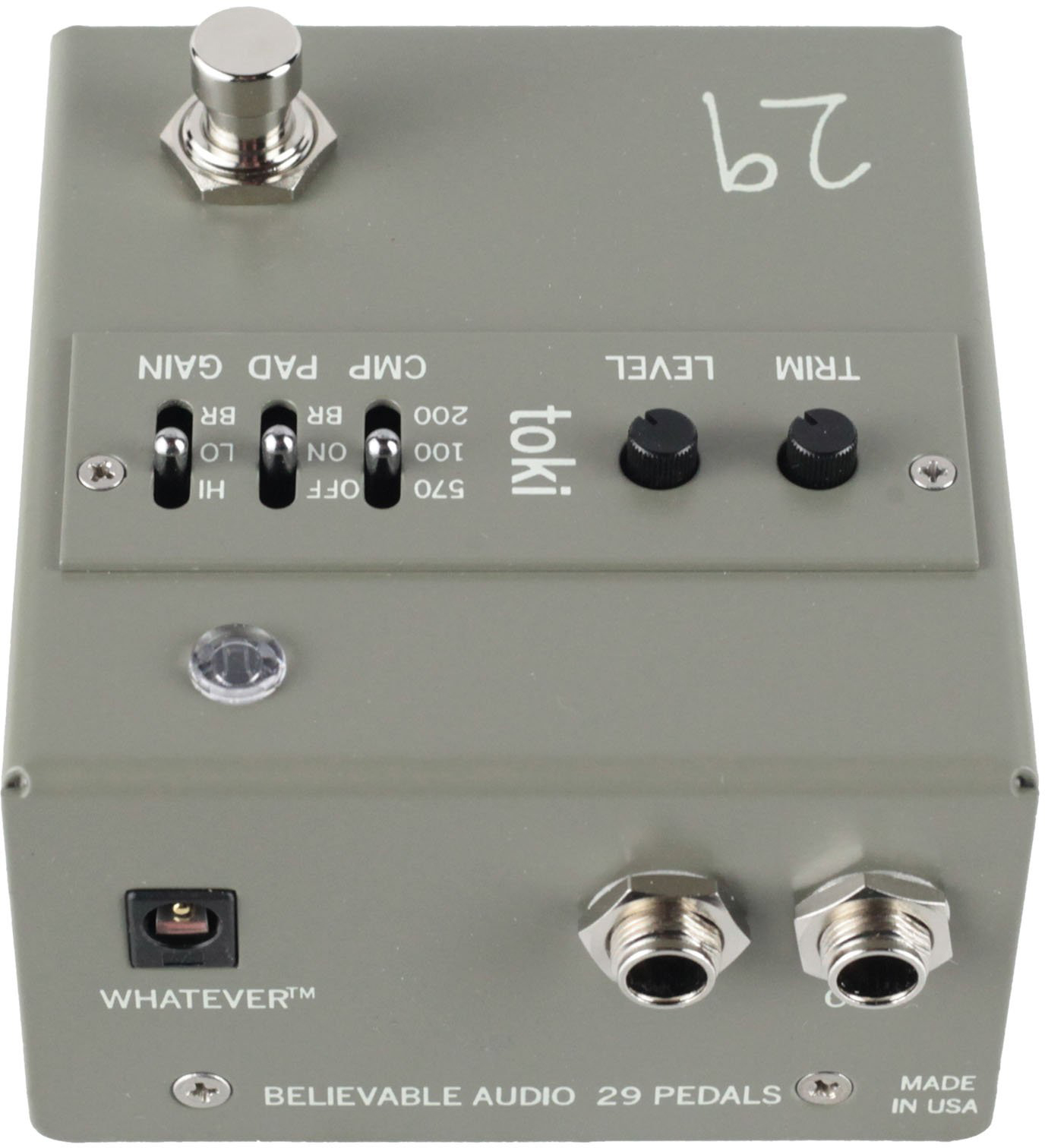 29 Pedals Toki Fuzzy Driver - Overdrive, distortion & fuzz effect pedal - Variation 2