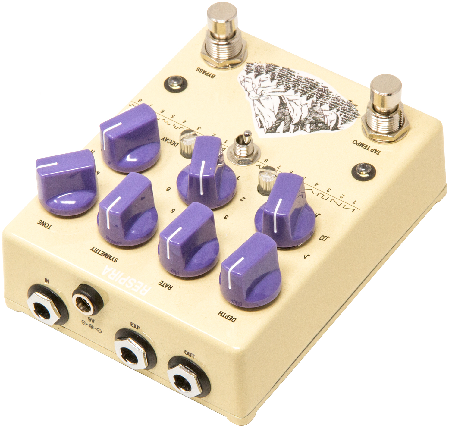 Ac Noises Respira Reverb Tremolo - Reverb, delay & echo effect pedal - Variation 2