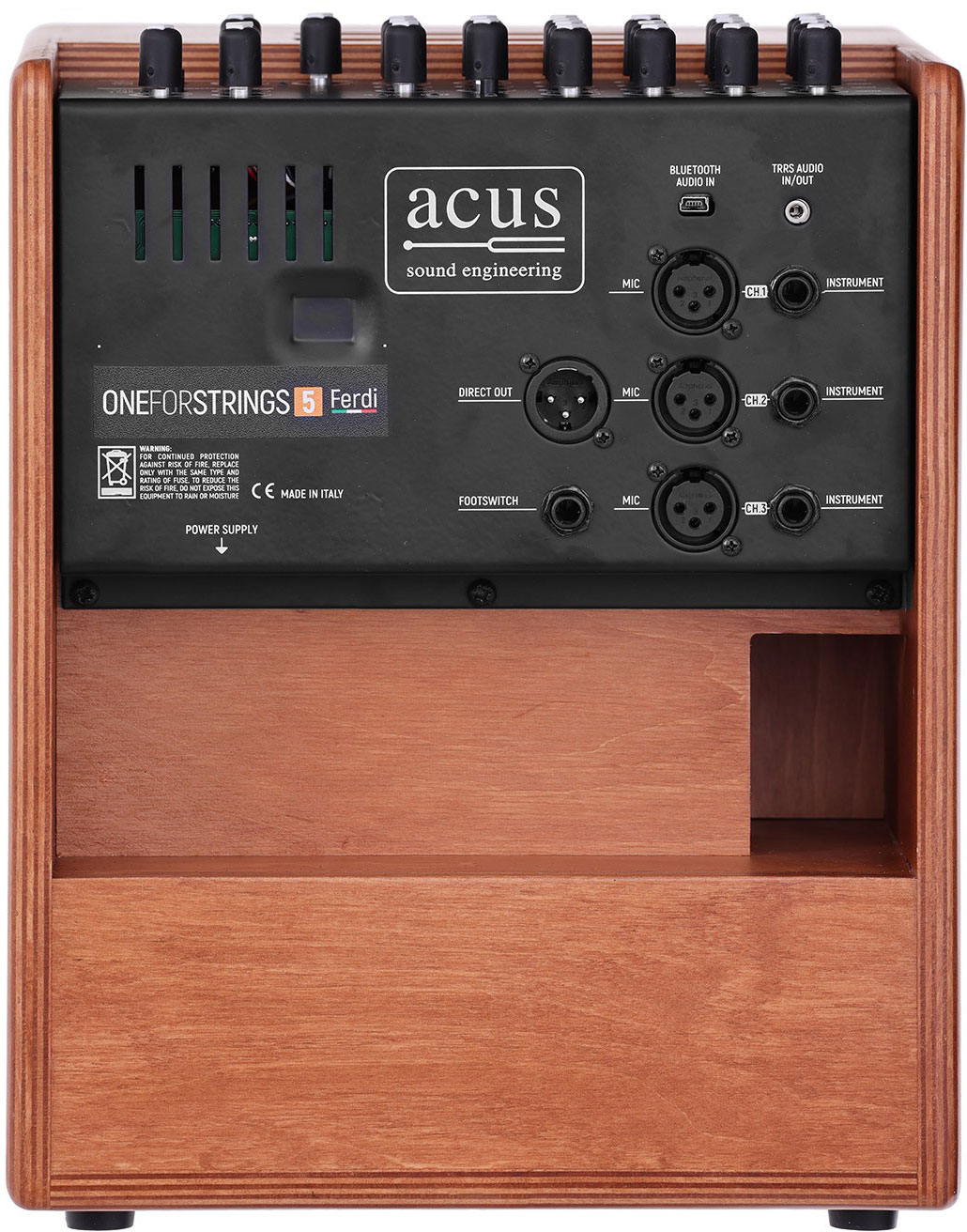 Acus One Forstrings 5ferdi 1x5 + Tweeter 50+20w Cherry Wood - Acoustic guitar combo amp - Variation 2