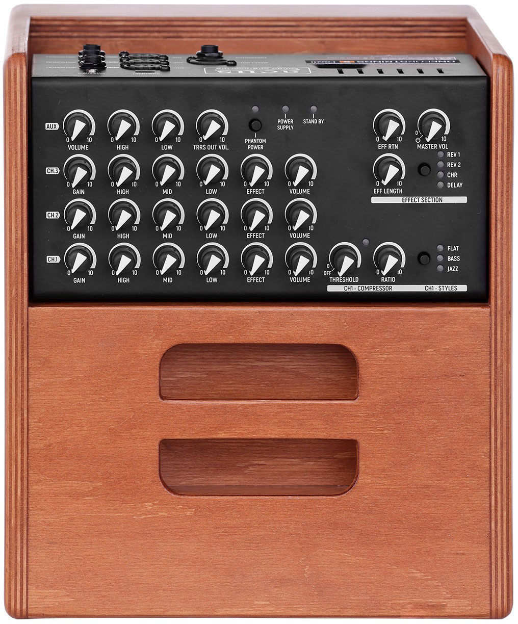 Acus One Forstrings 5ferdi 1x5 + Tweeter 50+20w Cherry Wood - Acoustic guitar combo amp - Variation 3