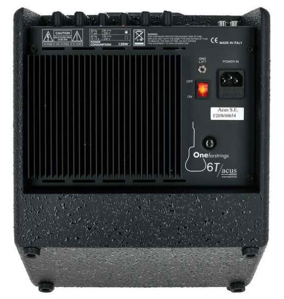 Acus One Forstrings 6t Simon 130w Black - Acoustic guitar combo amp - Variation 1