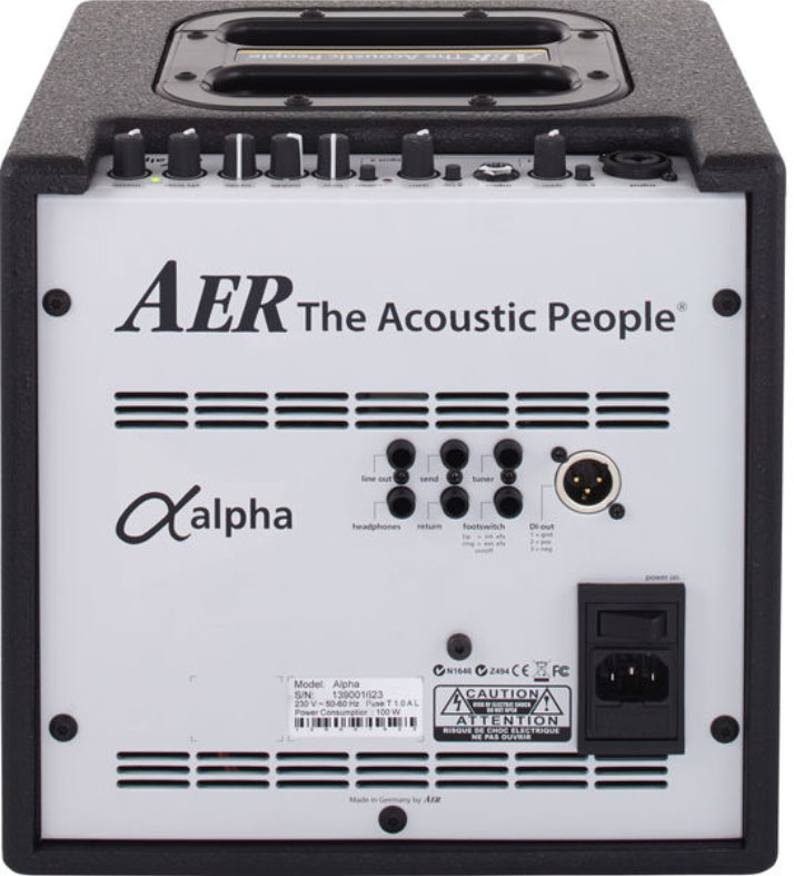 Aer Alpha 40w 1x8 Black +housse - Acoustic guitar combo amp - Variation 1