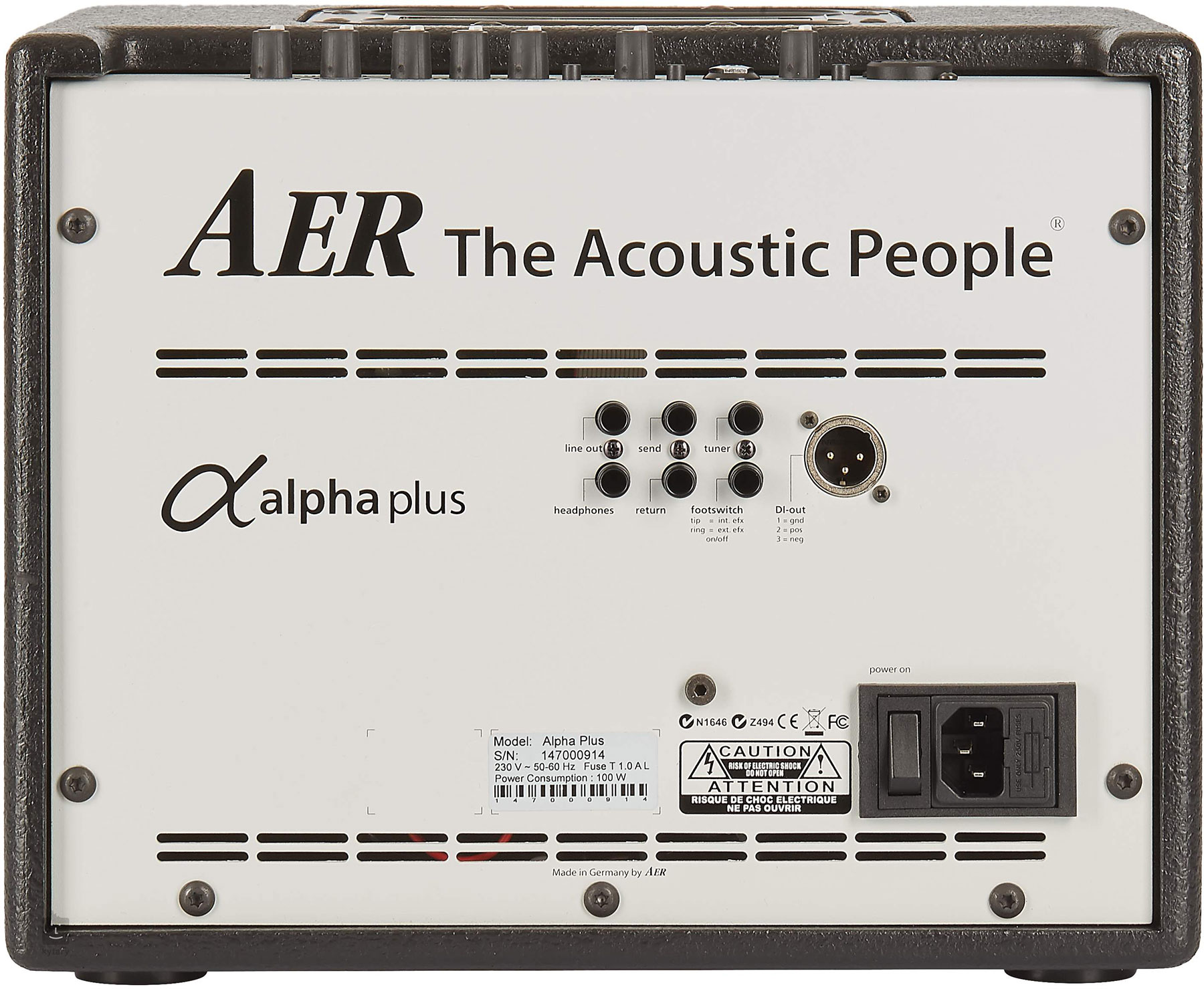 Aer Alpha Plus 40w  1x8 Black +housse - Acoustic guitar combo amp - Variation 2