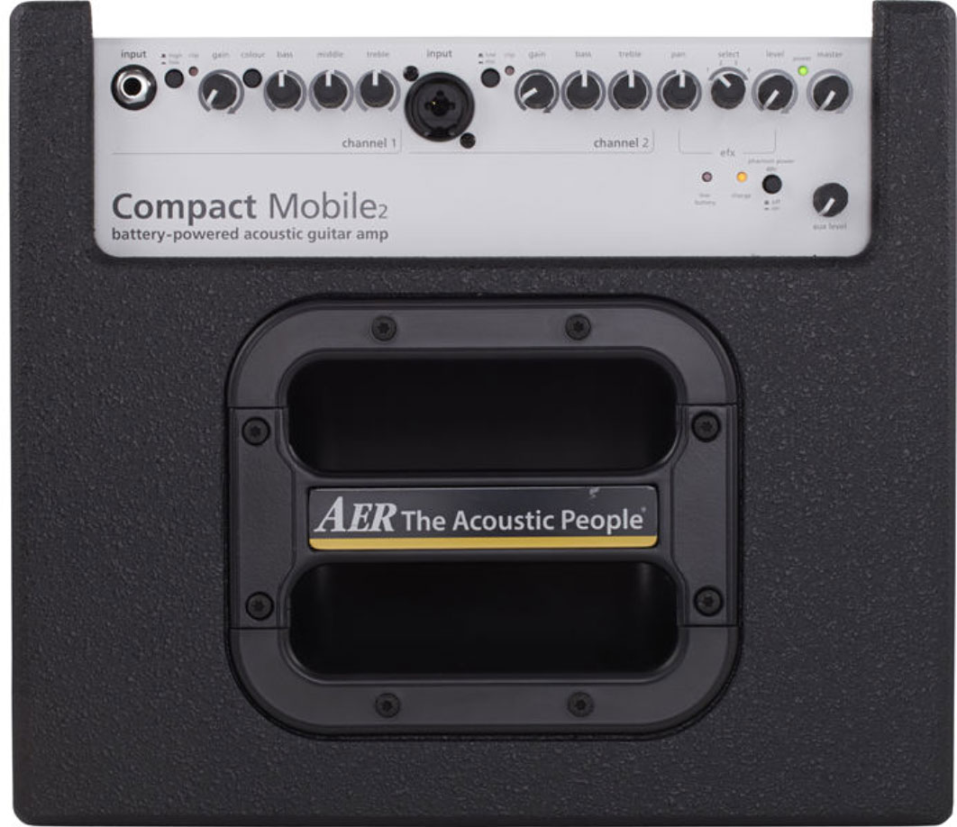 Aer Compact Mobile 2 Battery Powered 60w 1x8 Black +housse - Electric guitar combo amp - Variation 2