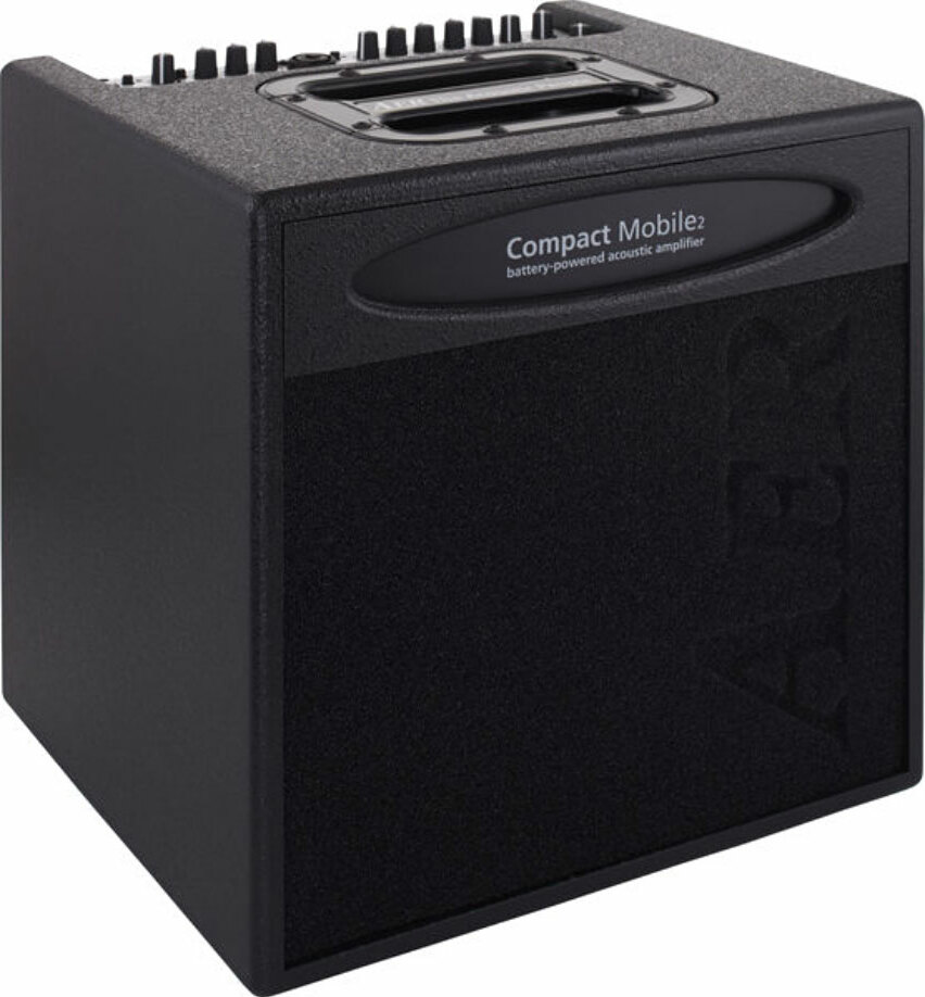 Aer Compact Mobile 2 Battery Powered 60w 1x8 Black +housse - Electric guitar combo amp - Main picture