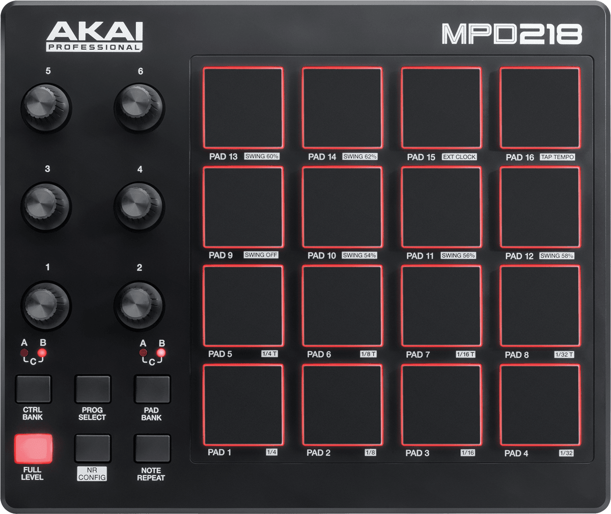 Akai Mpd218 - Midi controller - Main picture