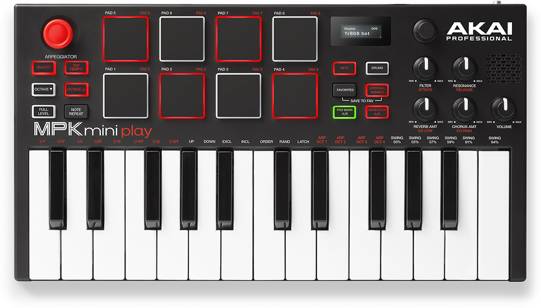 Mpk Miniplay Controller-keyboard Akai