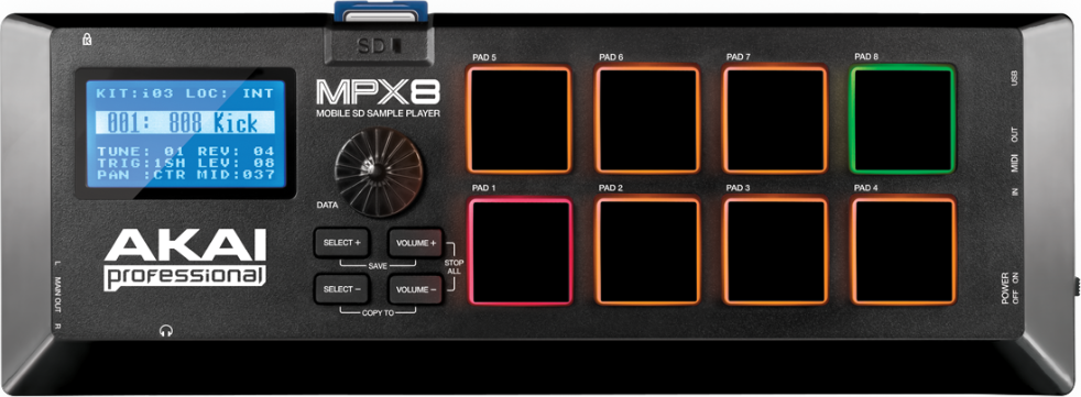 Akai Mpx8 Lecteur De Sample Sur Carte Sd - Sampler - Main picture