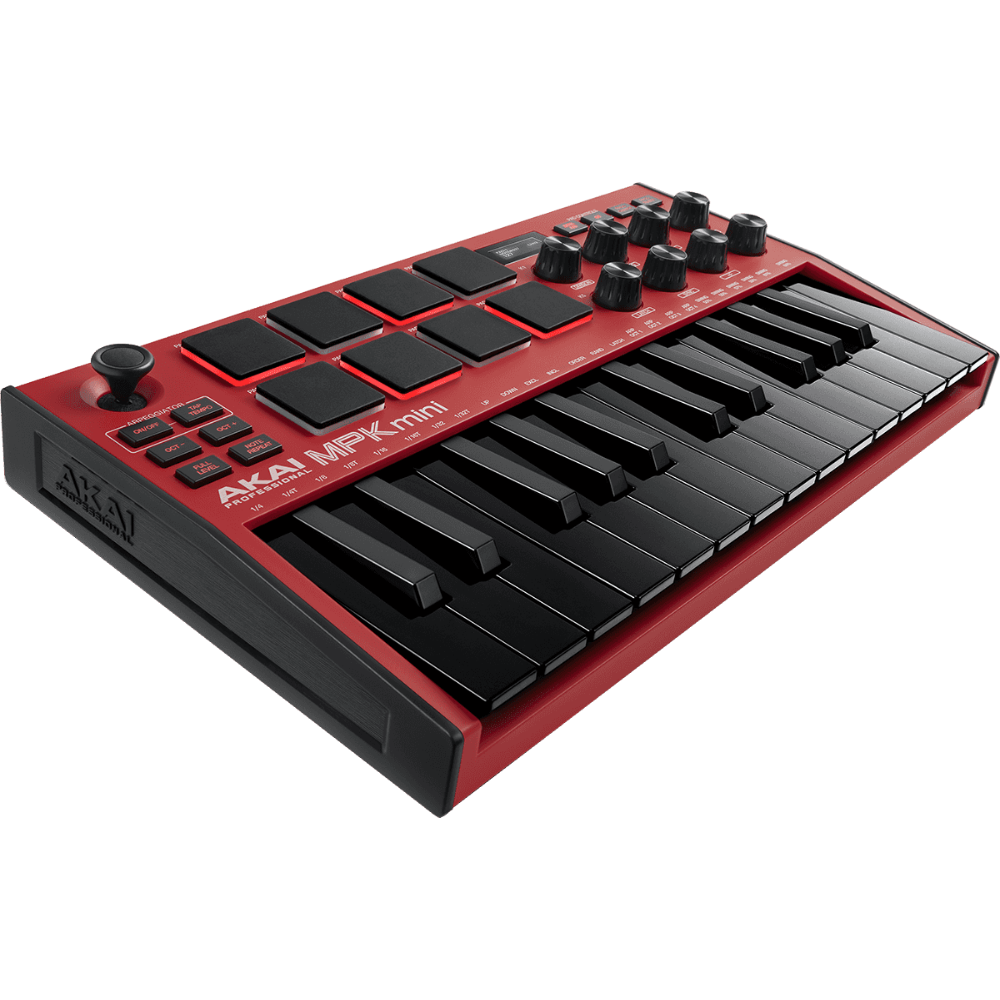 Akai Mpk Mini Mk3 Red - Controller-Keyboard - Variation 1