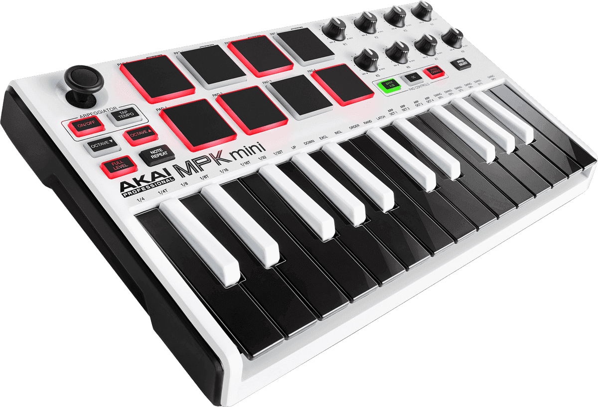 Akai Mpk Mini2 White - Controller-Keyboard - Variation 1