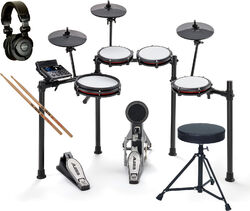 Electronic drum kit & set Alesis Nitro Max  + Siège DT90 + Baguettes Vic Firth 5A + Casque X-Tone X-HP1