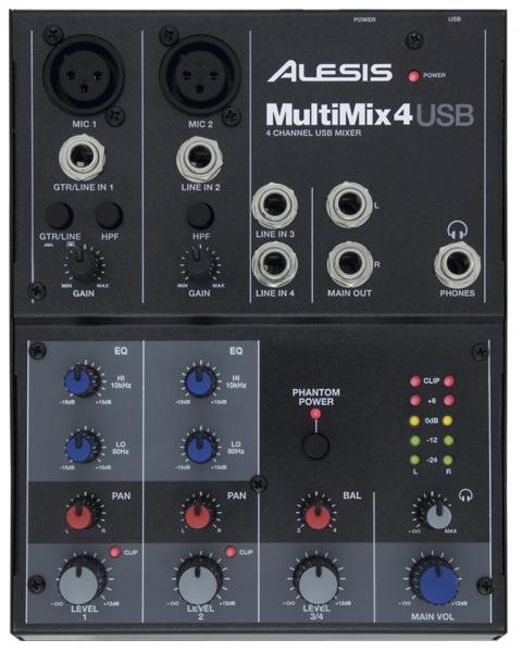 Analog mixing desk Alesis Multimix 4 USB