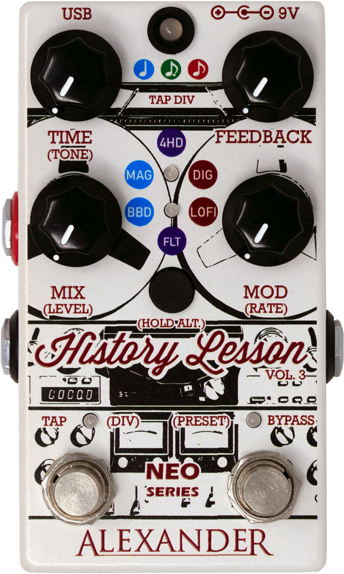 Alexander Pedals History Lesson V3 Delay - Reverb, delay & echo effect pedal - Main picture