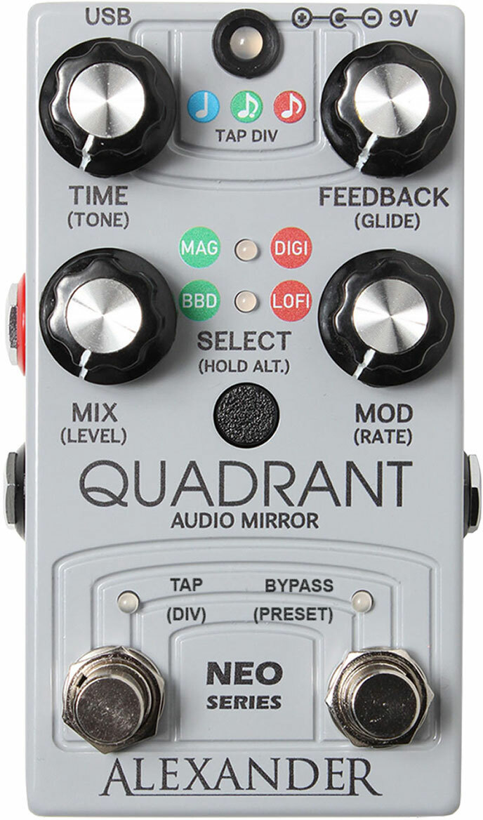 Alexander Pedals Quadrant Audio Mirror Delay - Reverb, delay & echo effect pedal - Main picture