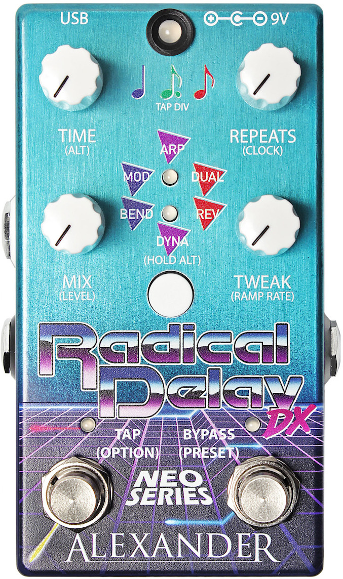 Alexander Pedals Radical Delay Dx - Reverb, delay & echo effect pedal - Main picture