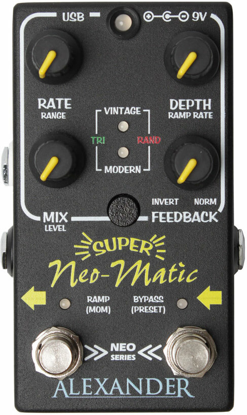 Alexander Pedals Super Neo Matic Modulation - Modulation, chorus, flanger, phaser & tremolo effect pedal - Main picture