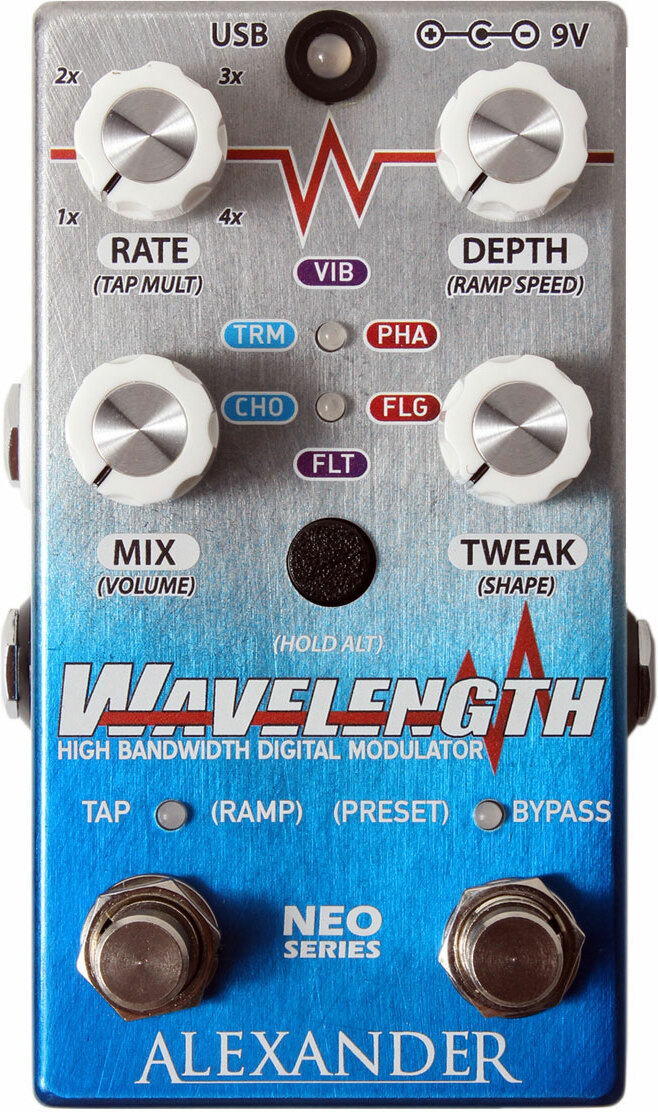 Alexander Pedals Wavelength Modulation Neo - Modulation, chorus, flanger, phaser & tremolo effect pedal - Main picture