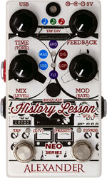 Reverb, delay & echo effect pedal Alexander pedals History Lesson Volume 3 Delay