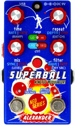 Reverb, delay & echo effect pedal Alexander pedals SUPERBALL DELAY