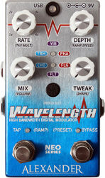 Modulation, chorus, flanger, phaser & tremolo effect pedal Alexander pedals Wavelength
