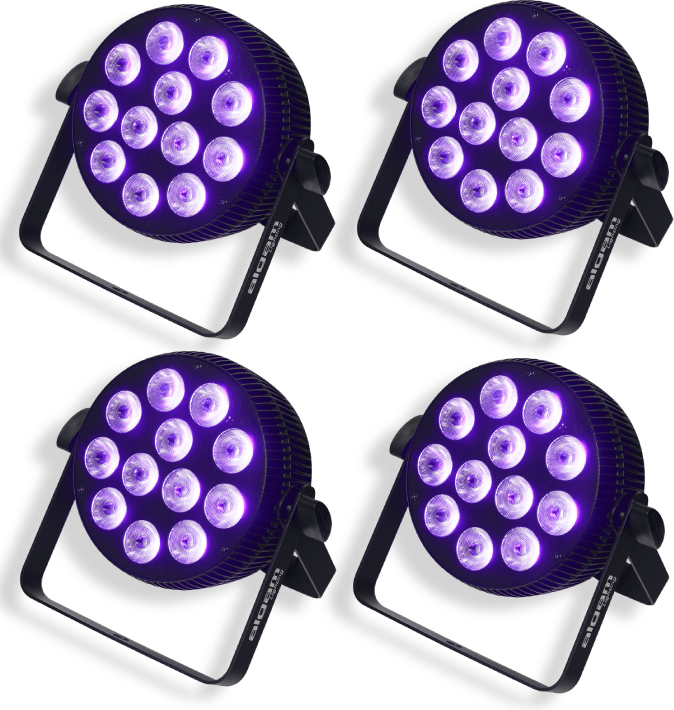 Algam Lighting 4 X Slimpar-1210-hex + - Lighting Set - Main picture