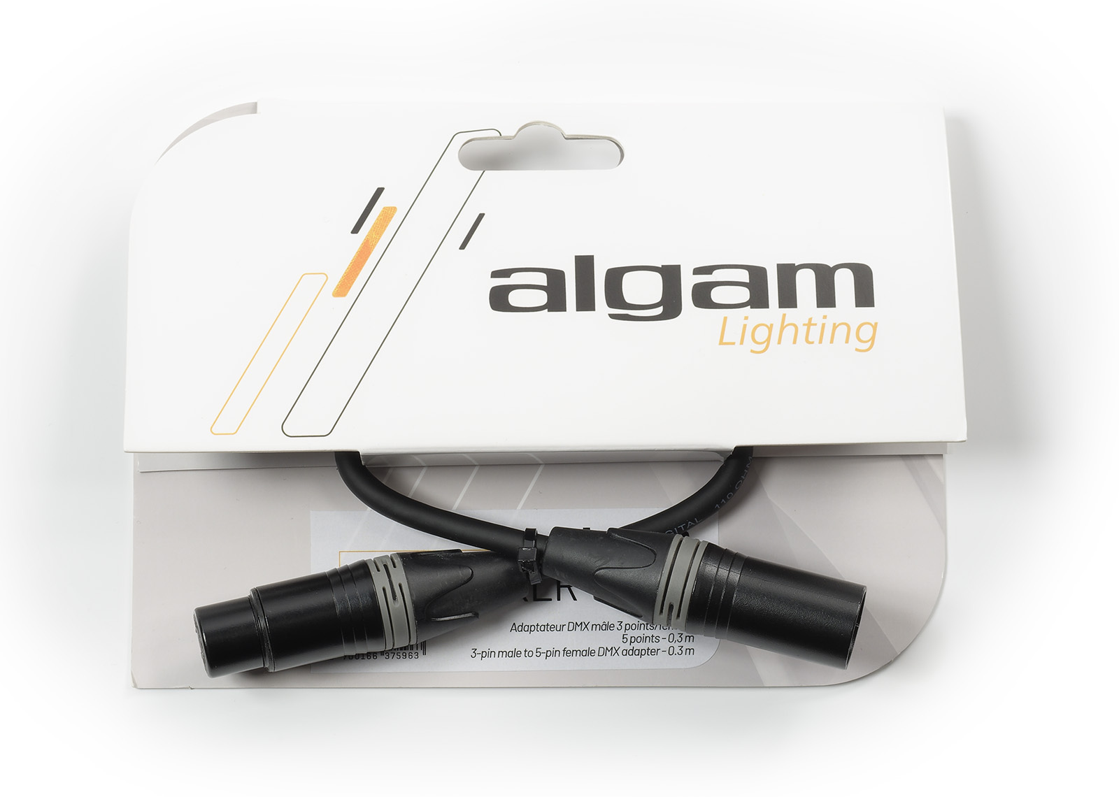Algam Lighting Adaptateur Dmx Mâle 3 Points/femelle 5 Points - 0,3 M - Cable - Main picture