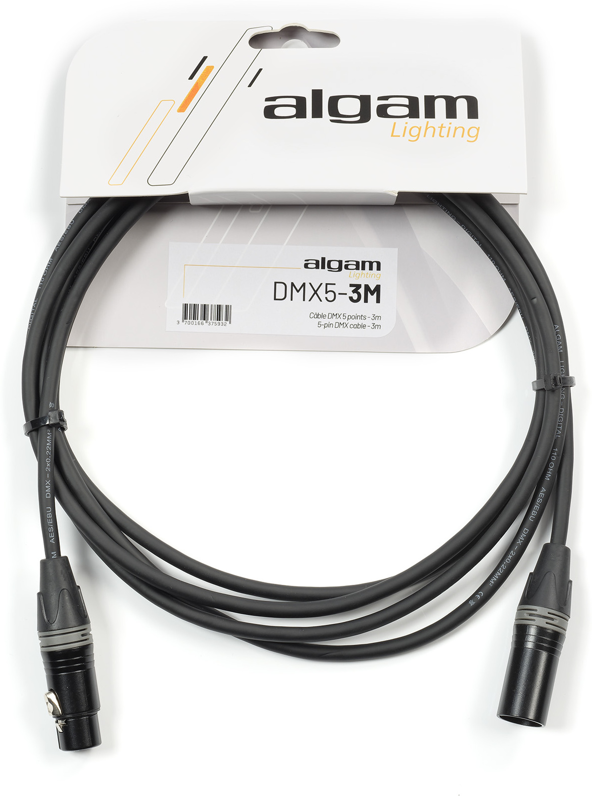 Algam Lighting Câble Dmx 5 Points - 3 M - Cable - Main picture