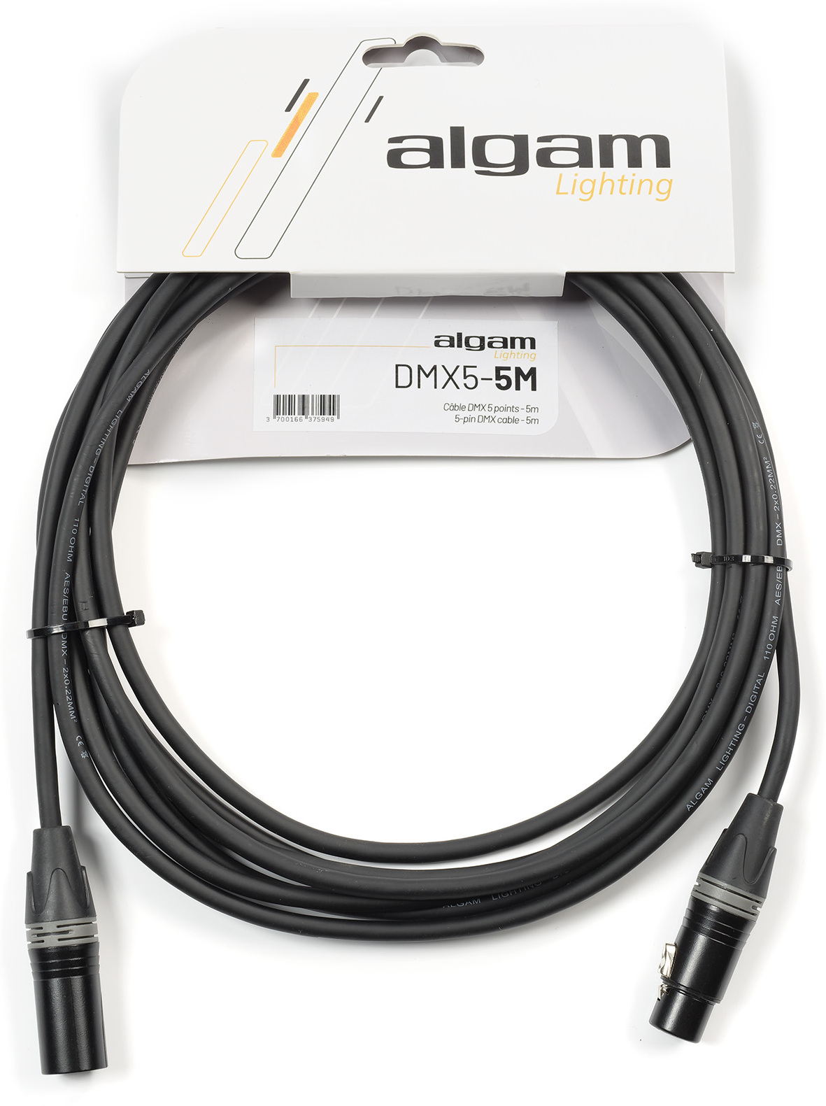 Algam Lighting Câble Dmx 5 Points - 5 M - Cable - Main picture